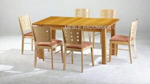 Stół nowoczesny ST-6 i krzesla nowoczesne A-9731