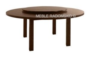 Stoły drewniane - stół z obrotowym blatem